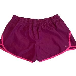 Danskin Now Lined Athletic Shorts Pink Raspberry Medium